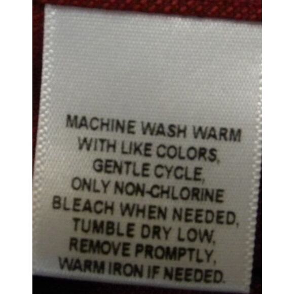 TravelSmart Men's Burgundy Long Sleeve Button Down Shirt Large Classic Workwear - Picture 4 of 5
